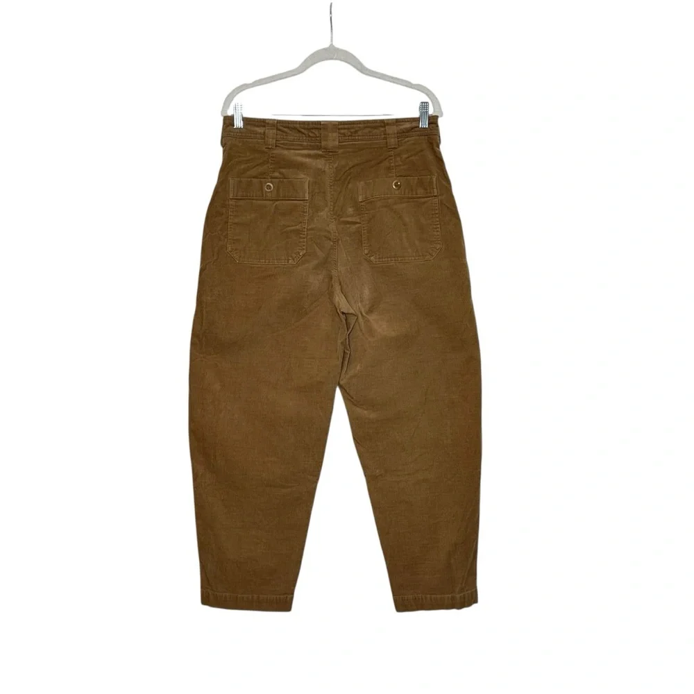 Banana Republic High Rise Brown Corduroy Barrel Pants | Size 10
